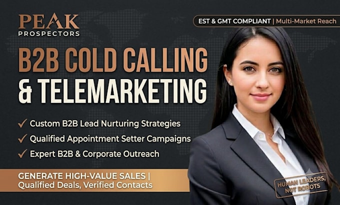 b2b cold calling, telemarketing, outbound call  high ticket appointment setting