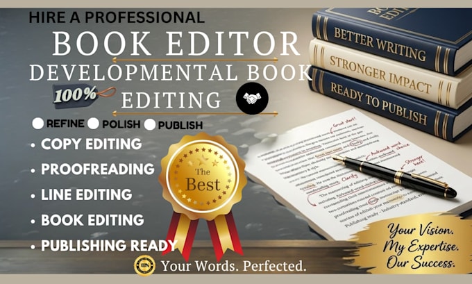 developmental editor, book editing, proofreading, and formatting