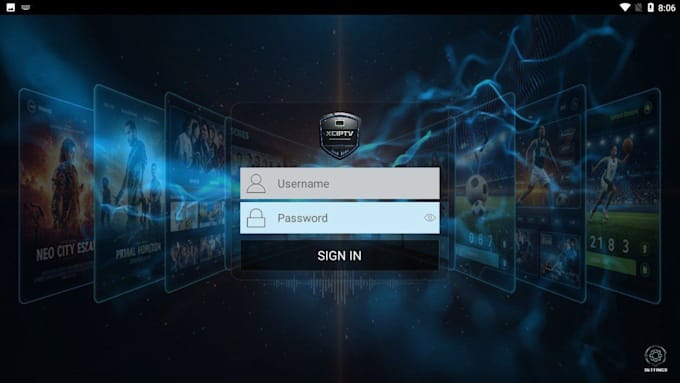 rebrand xciptv player with hardcoded dns and admin panel