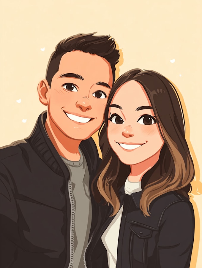 paint custom couple portrait