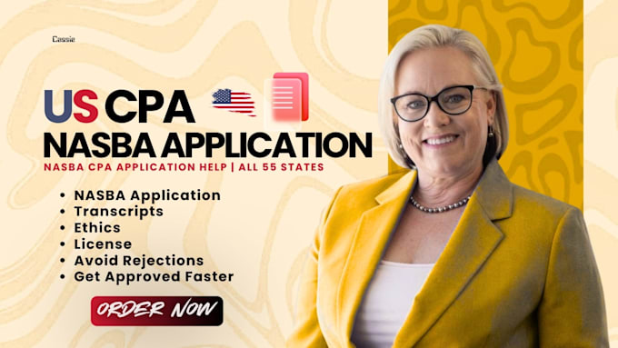 help with nasba CPA application and state board eligibility