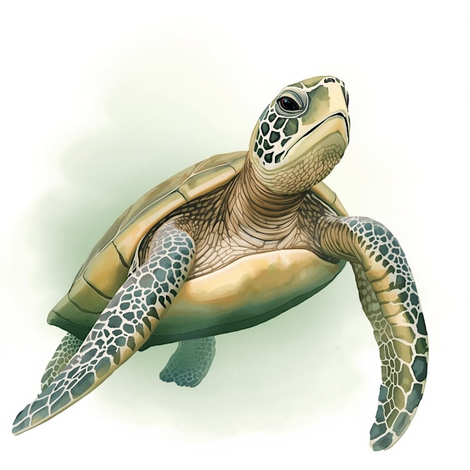 paint animals watercolor or digital illustration