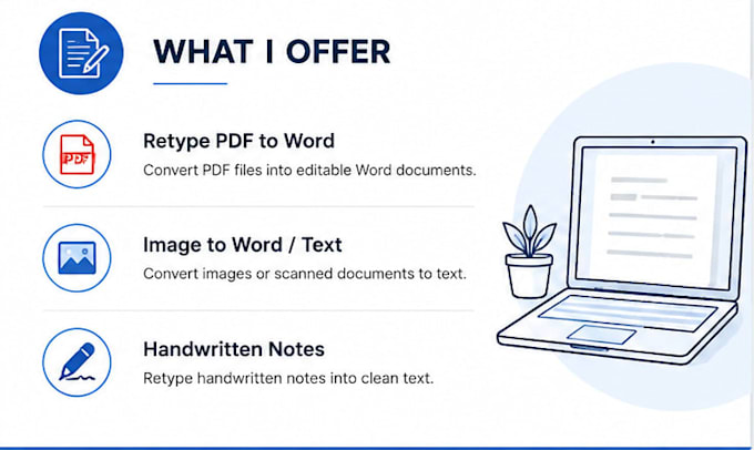 retype PDF, images, and documents fast and accurate