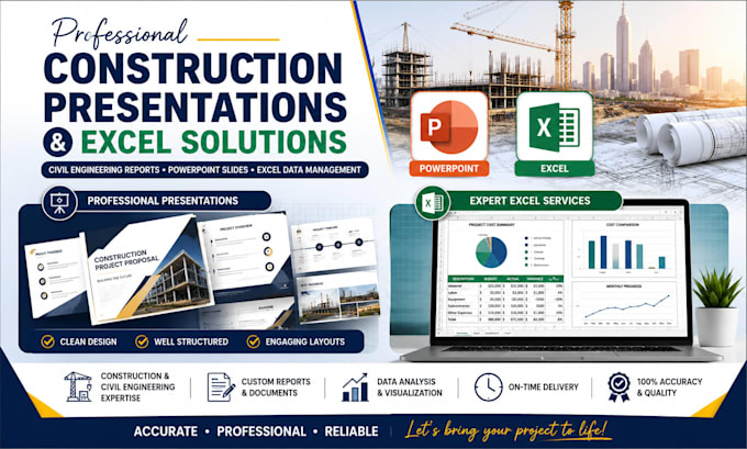 design construction project presentations and reports