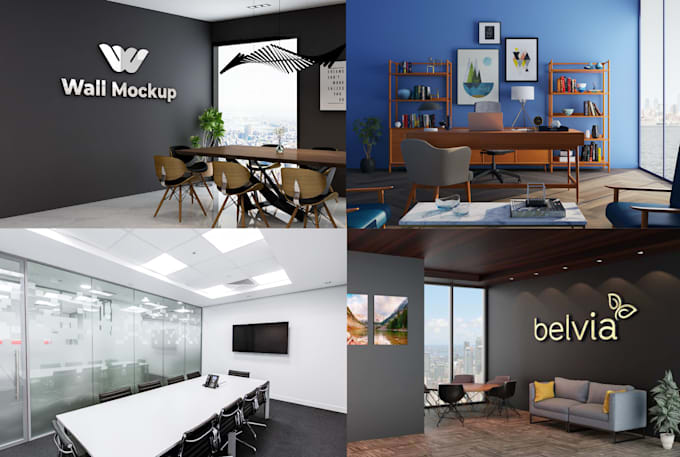 design zoom virtual background with your logo in 3d look