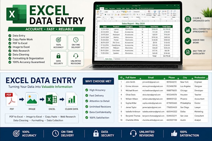do accurate excel data entry
