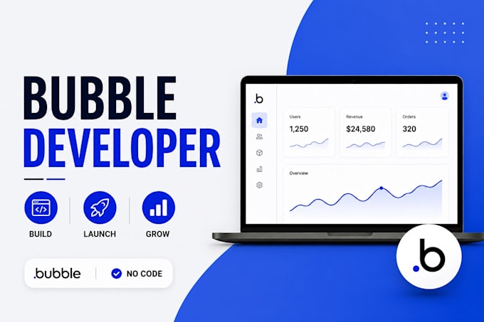 design bubble website bubble mvp saas bubble app developer