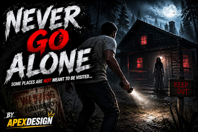 design viral youtube thumbnails for gaming or horror