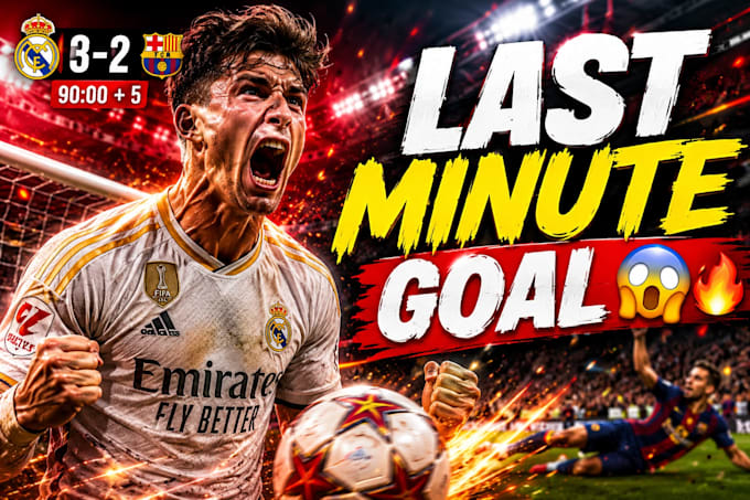 design professional football youtube thumbnails