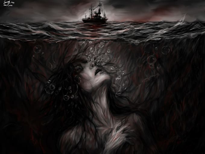 draw horror, surreal, or emotional character art