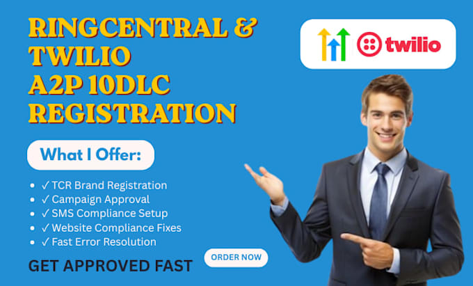 do ringcentral a2p 10dlc registration, tcr compliance gohighlevel a2p 10dlc