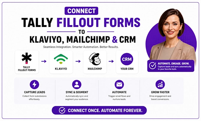 connect tally fillout forms to klaviyo mailchimp crm