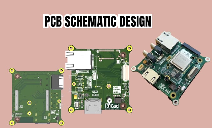 design pcb, schematic, circuit, gerber files, bom and manufacturing ready layout