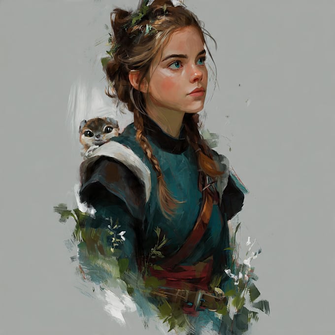 paint beautiful semi realistic illustration
