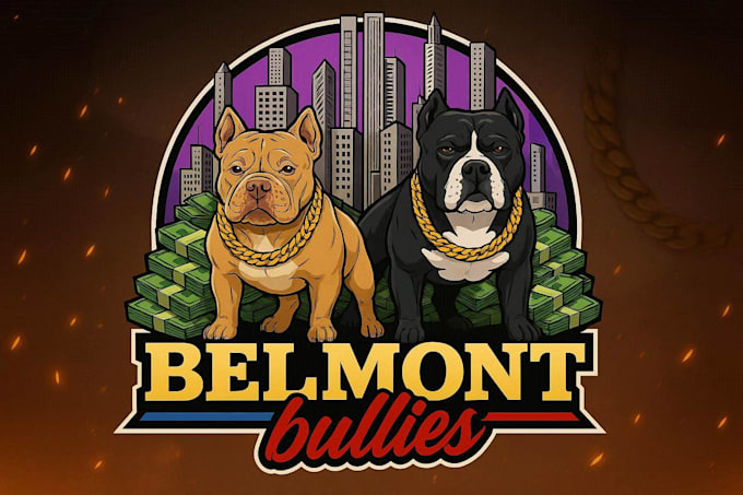 design a logo for dogs, bully and kennel