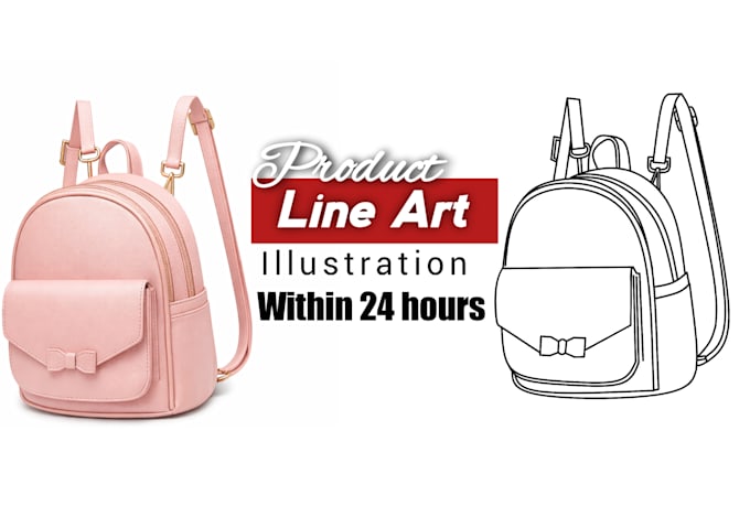 create custom minimal line art illustration for branding or print