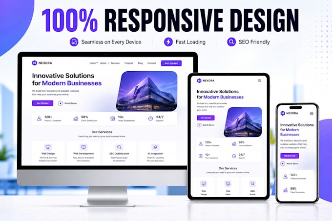 build a modern responsive website using lovable ai