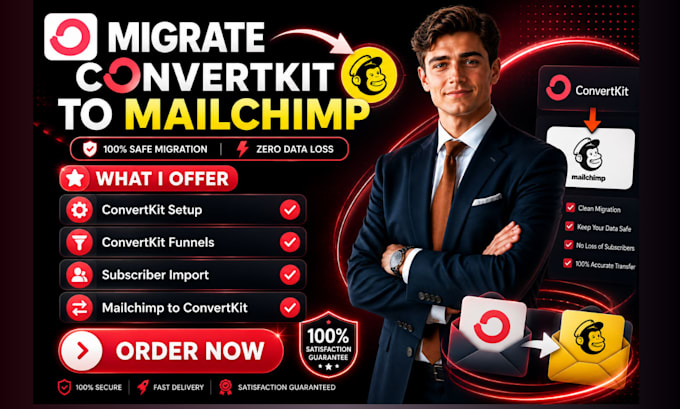 migrate convertkit to mailchimp convertkit migration convertkit import