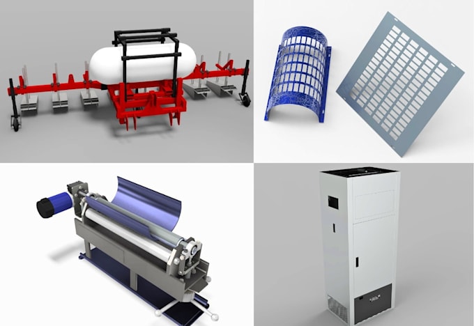 do 3d sheet metal enclosure car panel machine cover cad for cnc fabrication