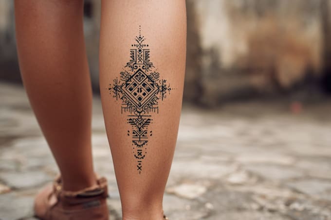create a profesional tribal tattoo design
