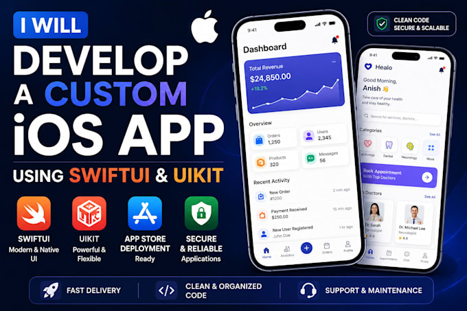 develop a custom ios app using swiftui and uikit