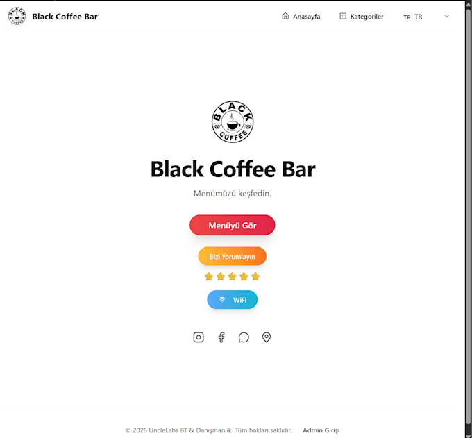 create a professional multi language digital qr menu system