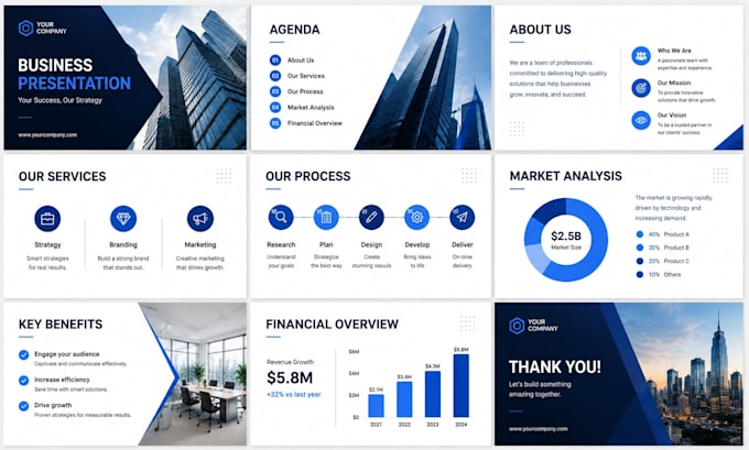 design professional company and corporate powerpoint presentations