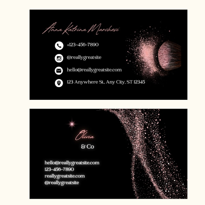 design professional and modern business cards
