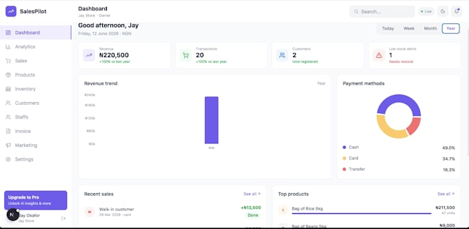develop software for fullstack saas customized  ai web app development