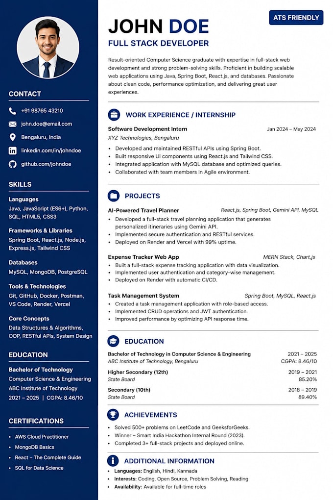 write the perfect IT and software engineering resume