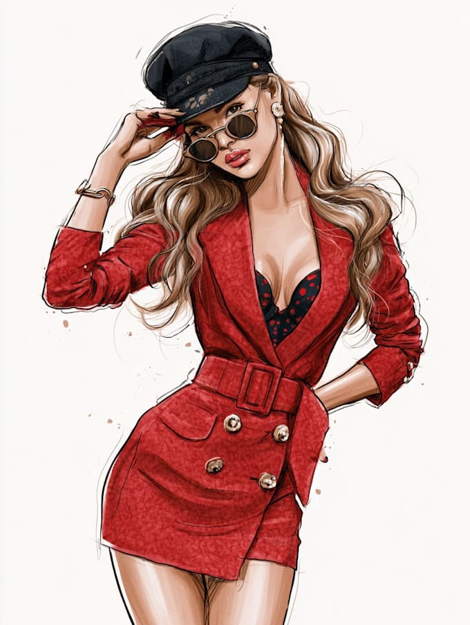 draw a fashion illustration