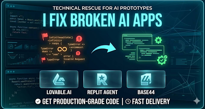 fix deploy lovable ai website replit web app base44 bugs lovable supabase claude