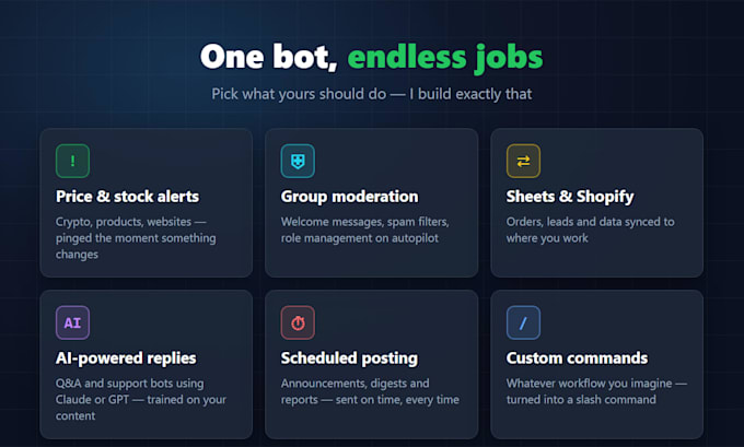 develop a custom discord bot in python