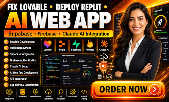 fix lovable deploy replit ai webapp lovable supabase claude integration firebase