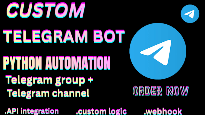 develop a custom telegram bot with python for your needs