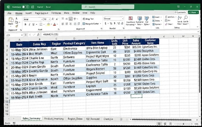 clean excel data, remove duplicates, format for reports