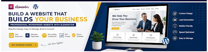 do wordpress website in elementor