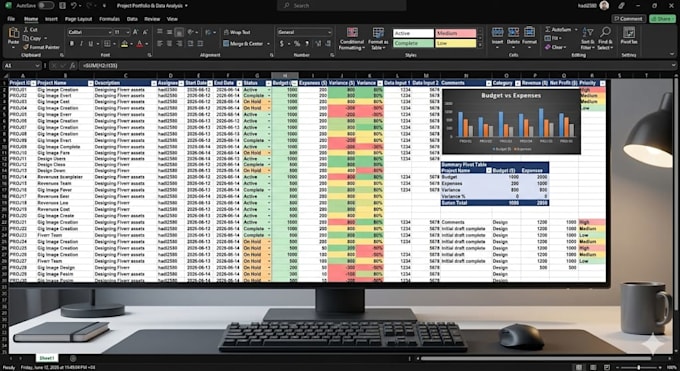 be your virtual assistant for data entry and excel typing