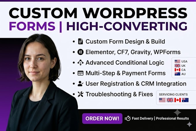 design and create custom wordpress forms for your website