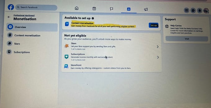 complete facebook page monetization requirements