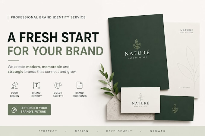 create a modern brand identity and professional re branding