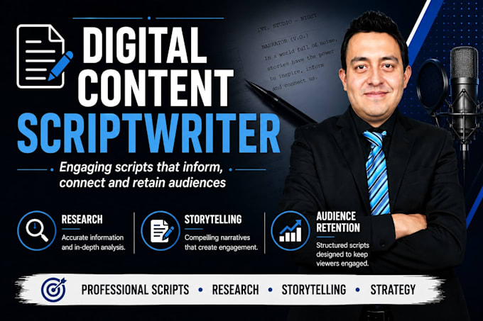write engaging youtube scripts and storytelling content