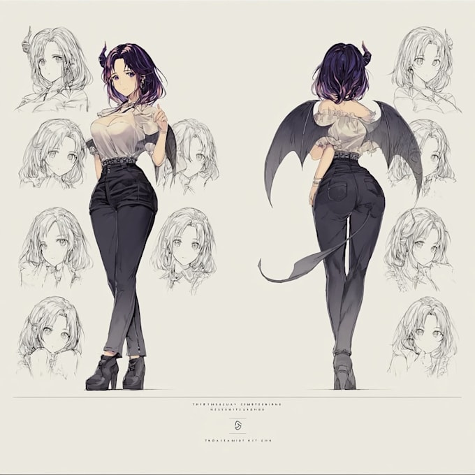 create 3d character model for 3d vtuber, vrchat, rigging