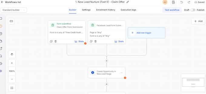 build ai powered CRM, funnels and automation system for credit repair agencies