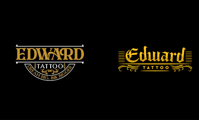 old black letter logo design for your brand