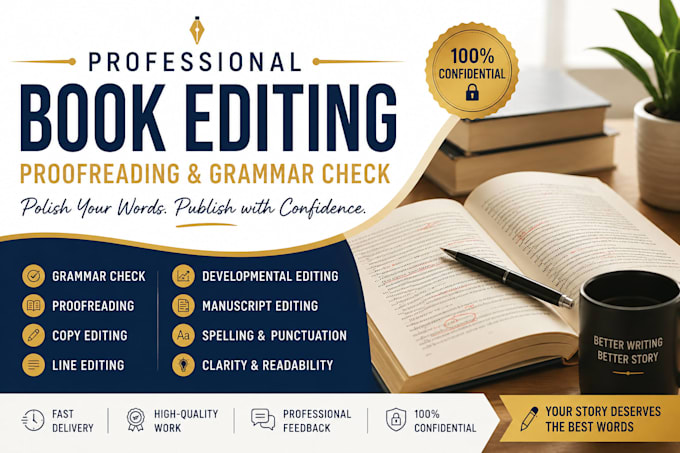 proofread, grammar check, and improve your manuscript