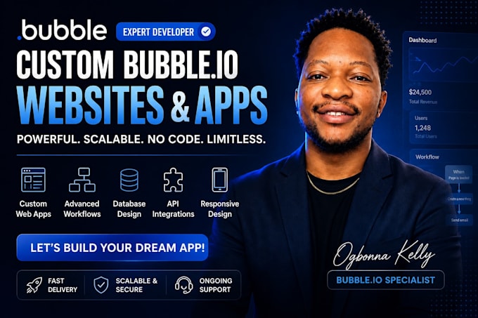build bubble io app developer for bubble website saas mvp and API integration