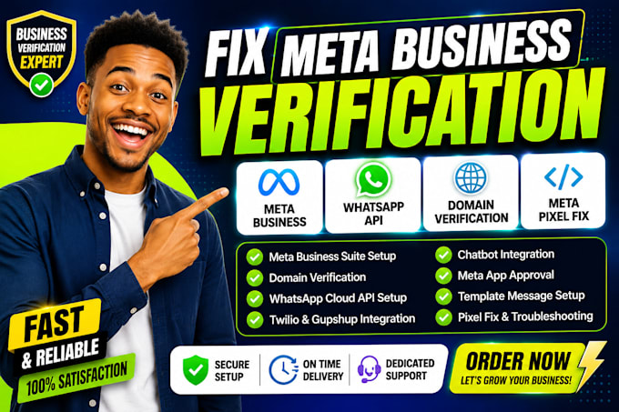 fix meta business verification, whatsapp API, domain verification, meta business