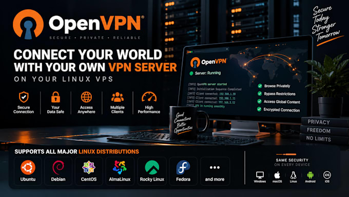setup openvpn server on your linux vps