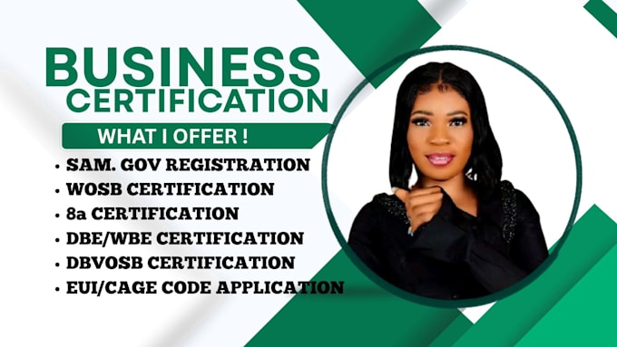 do wosb, mbe, 8a certification, sam gov registration, business plan